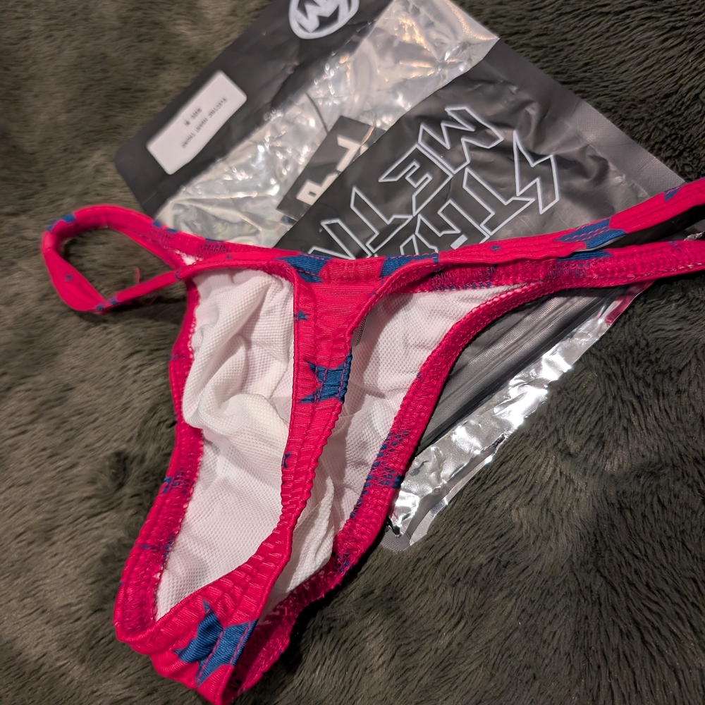 Pink Star-Patterned Bikini Bottom - image 2